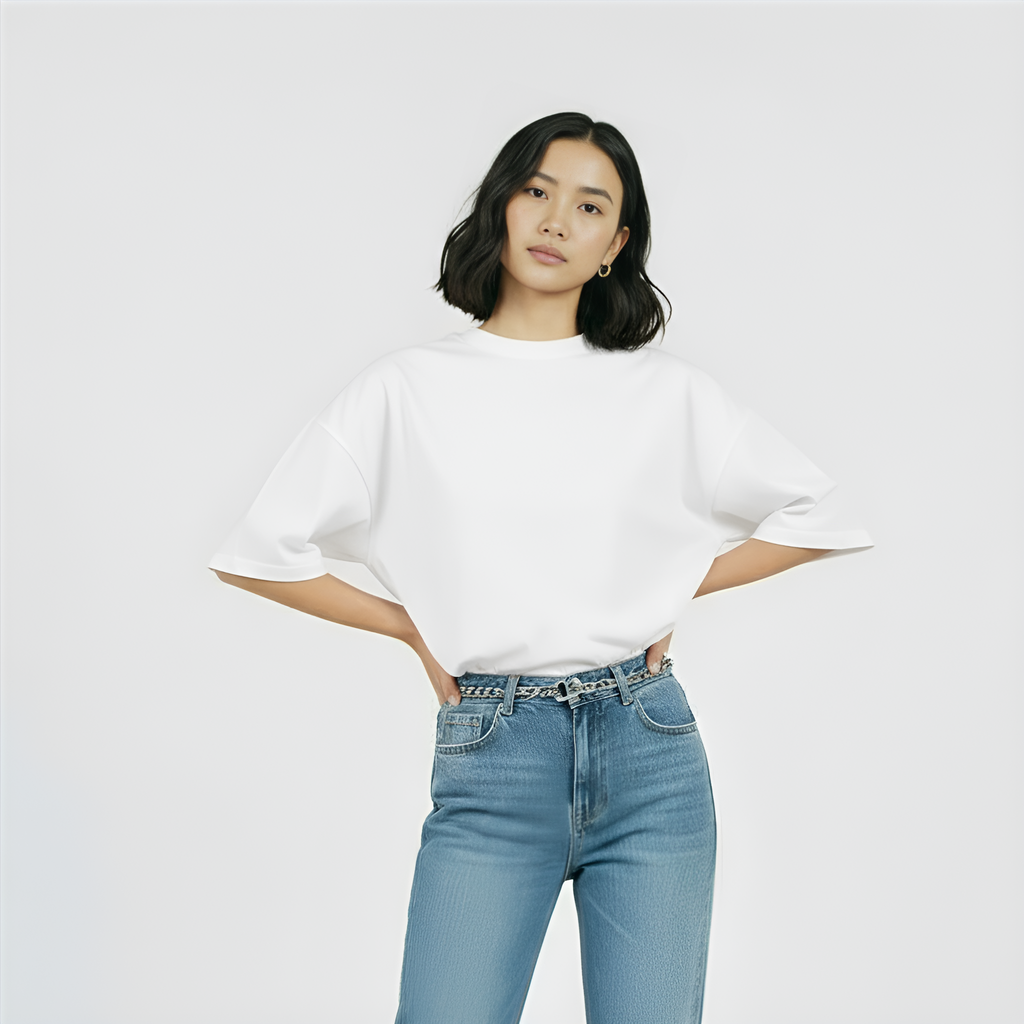 Camiseta Over Meia Gola