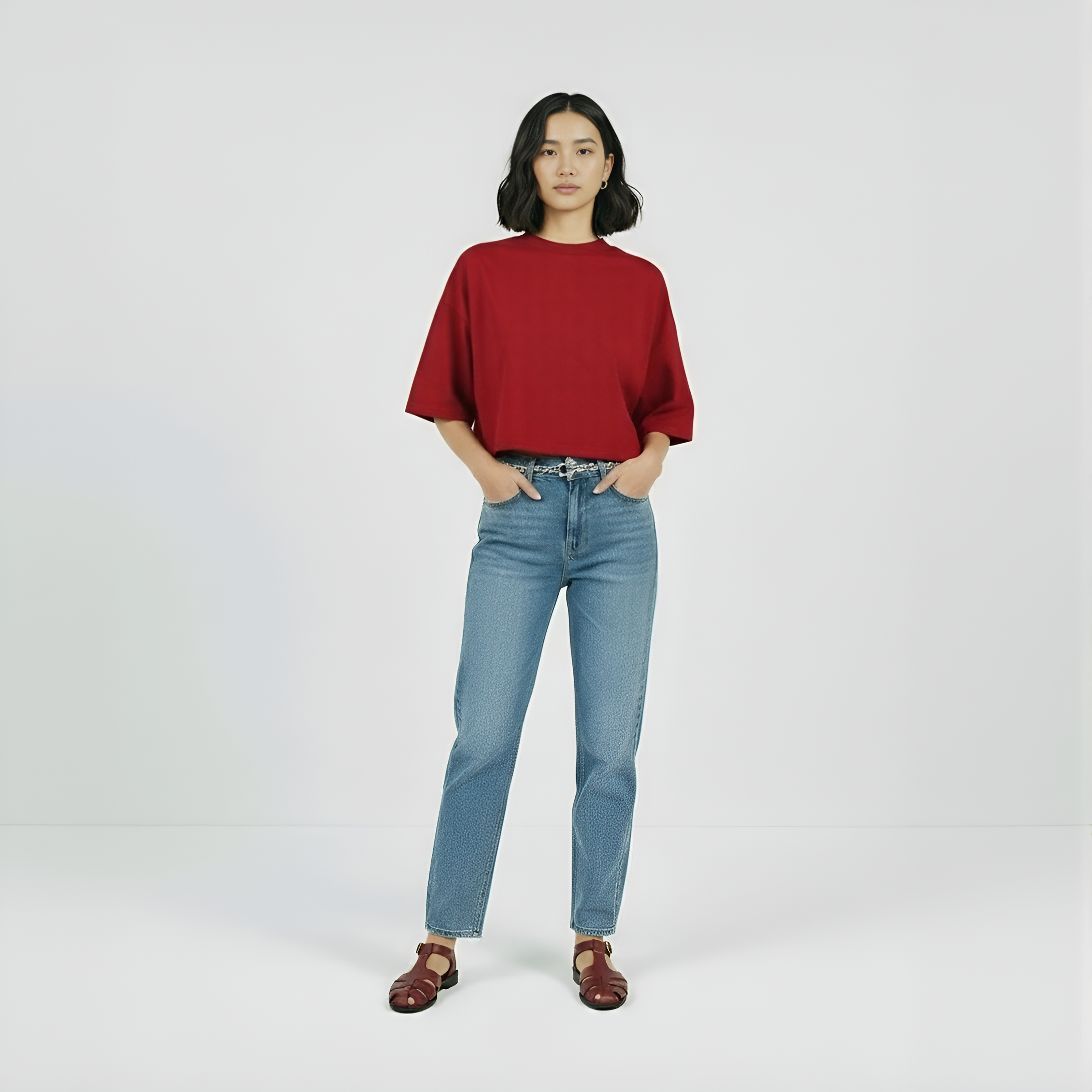 Camiseta Over Meia Gola