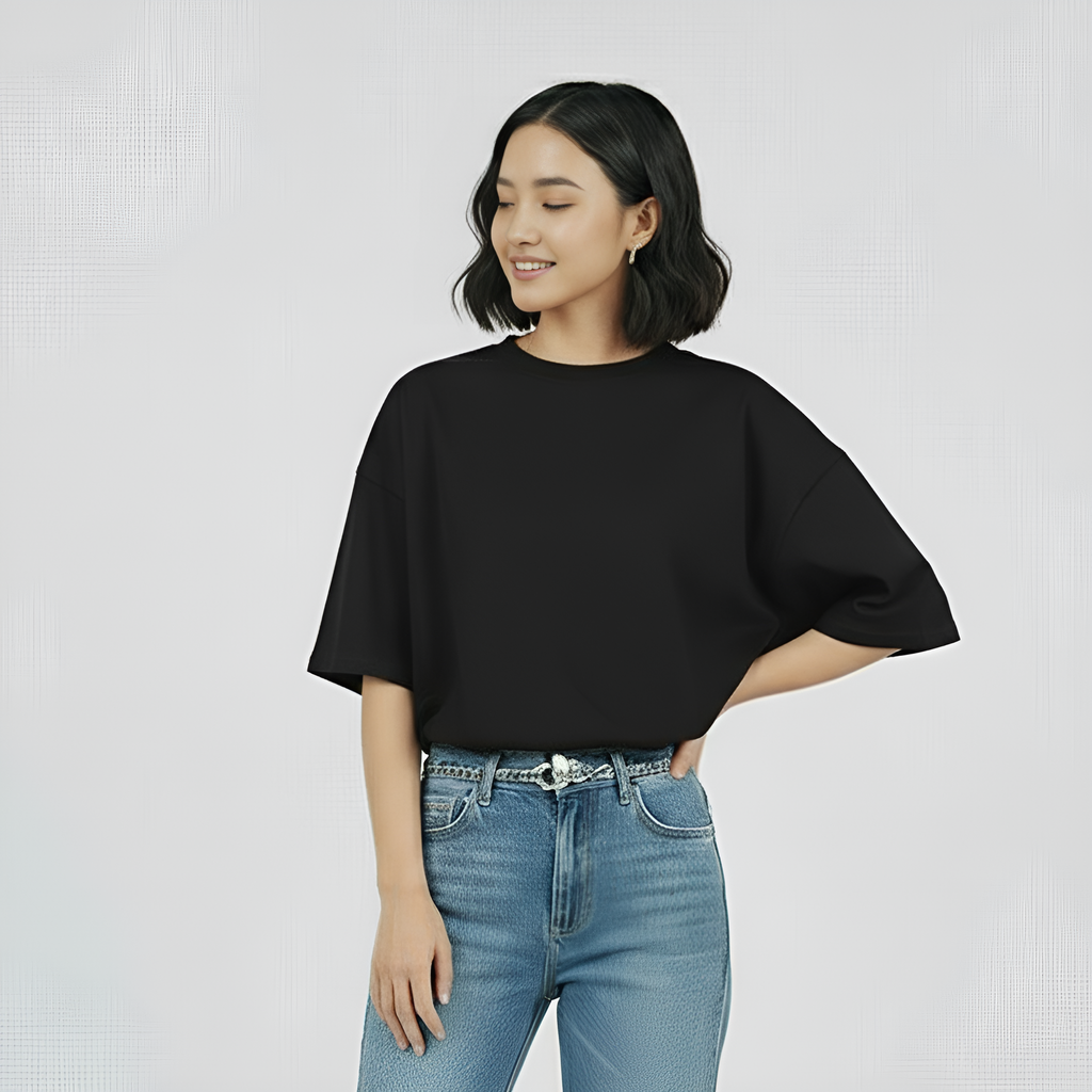 Camiseta Over Meia Gola