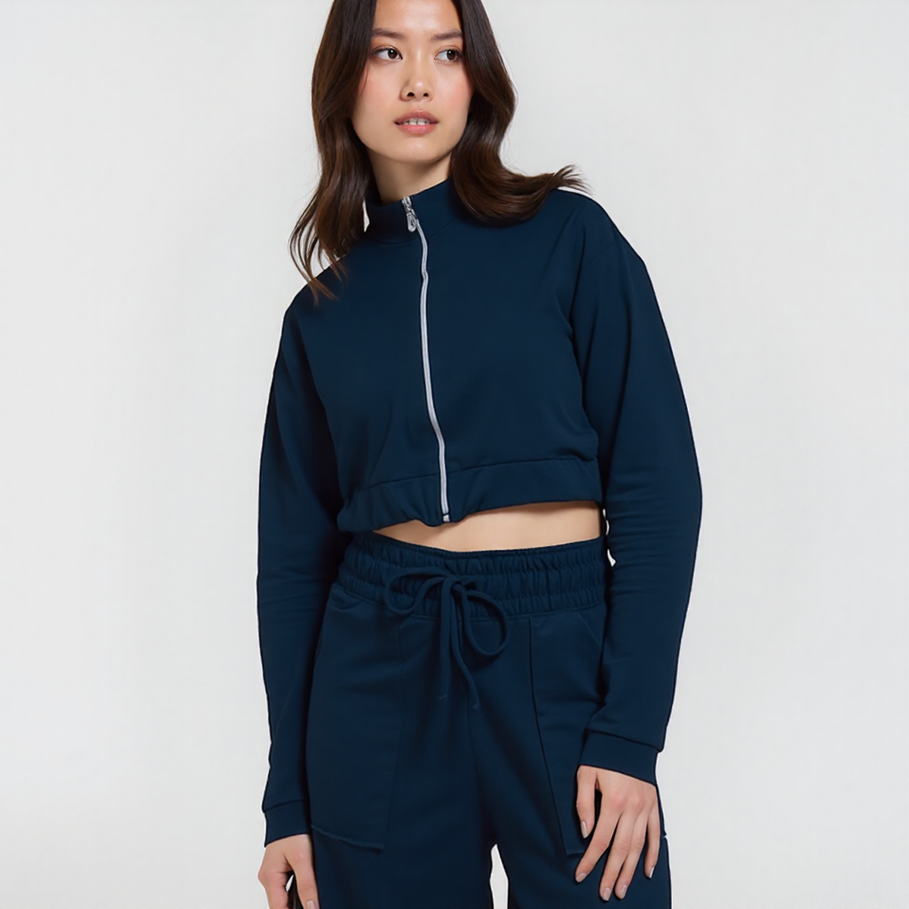 Jaqueta Cropped Bomber