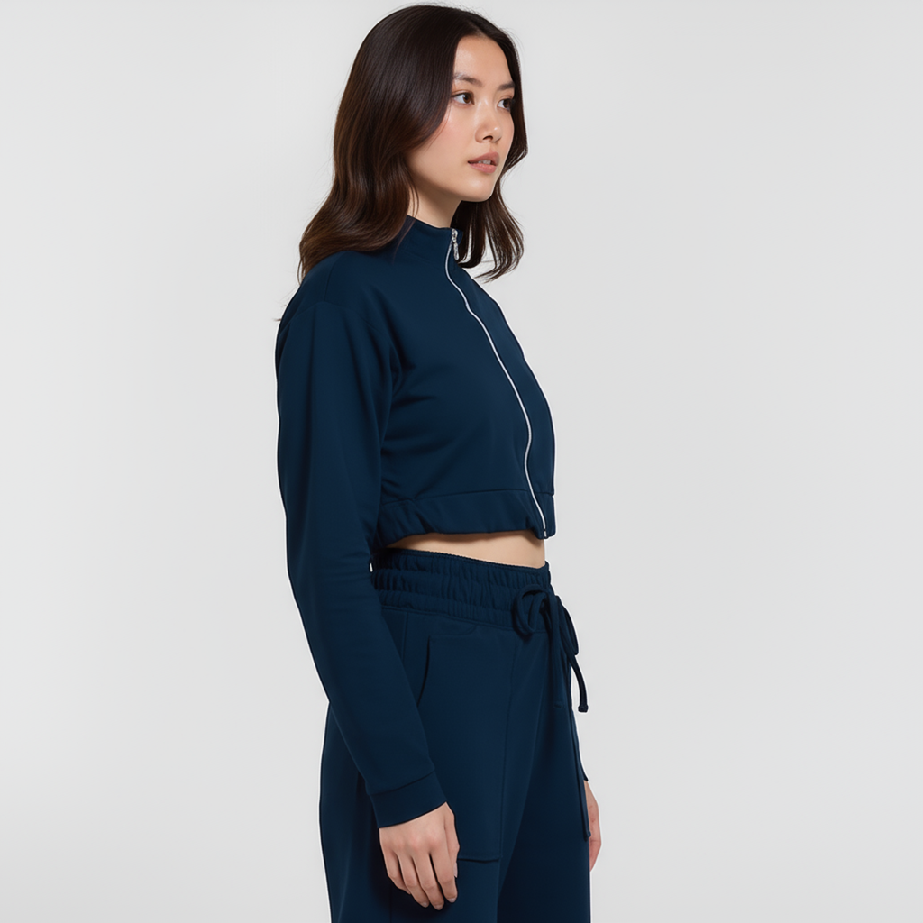 Jaqueta Cropped Bomber